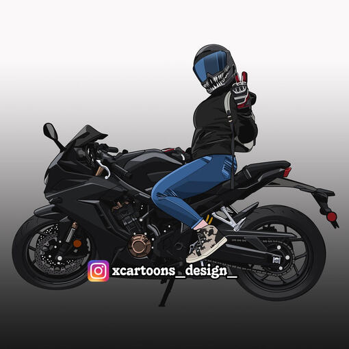 Ready to see your motorcycle in a whole new light? Get your favorite riding photos turned into awesome cartoon art. $95 - $100