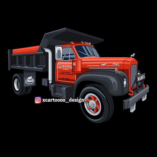 More than just chrome and gears, I capture the spirit of the open road and classic trucks in my cartoons. $150